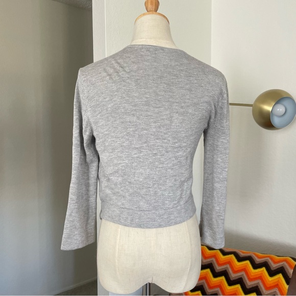 Y2K Cache Twee Office Siren Cropped Ruffle Cardigan - Picture 2 of 9